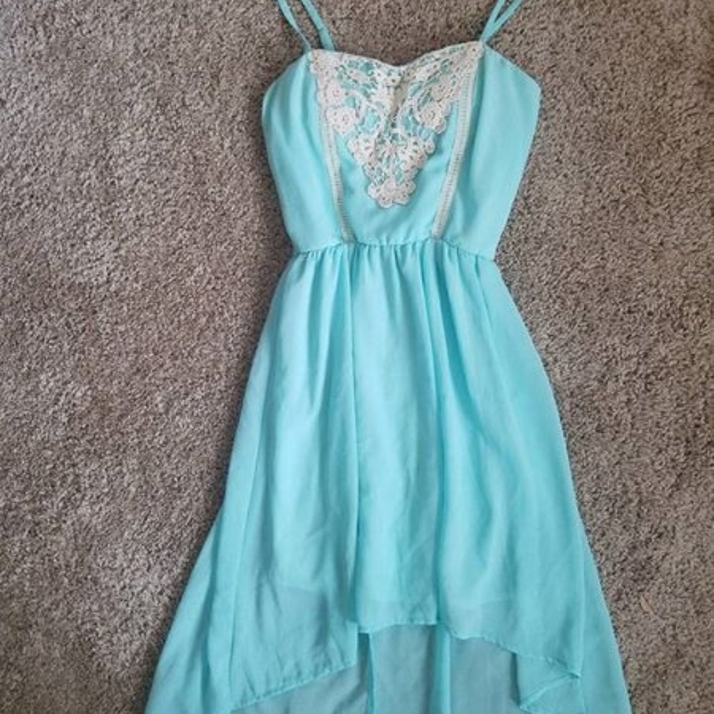 High low Blue Sun Dress